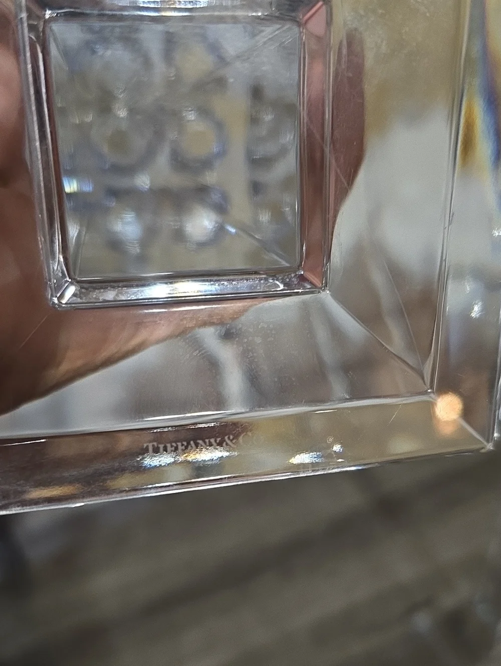 Tiffany & Co. Crystal Clear Acrylic Candlestick Holders - Pair
